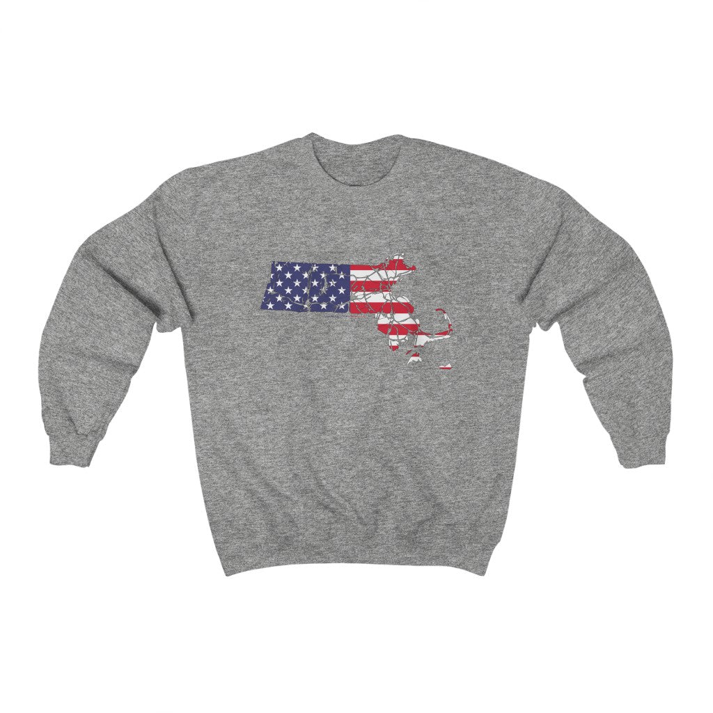 Massachusetts  American Flag collection has tee shirts, mugs, reusable bags, and other apparel and gifts. All proceeds goes to help build the Finding New England brand and get our website up and going. Free shipping on all products. 