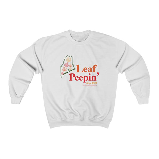 Leaf Peepin' Maine  Unisex Heavy Blend™ Crewneck Sweatshirt