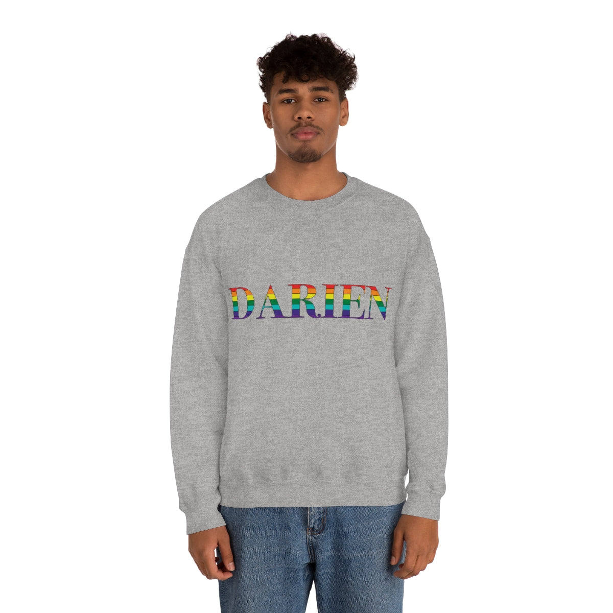 Darien Rainbow Unisex Heavy Blend™ Crewneck Sweatshirt