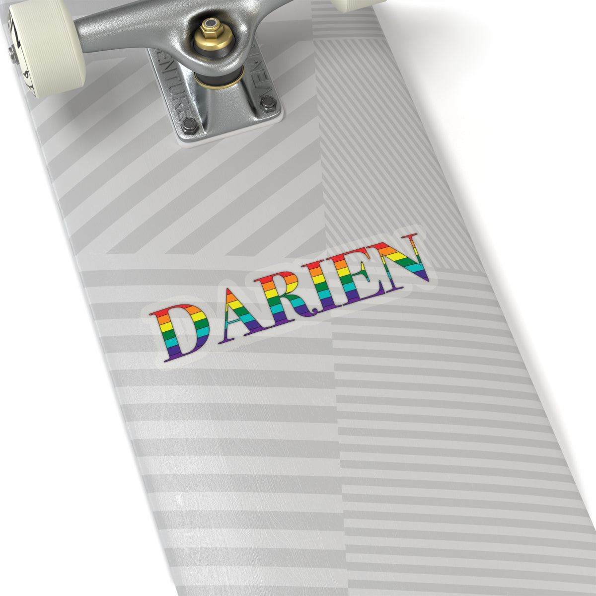 Darien rainbow pride stickers