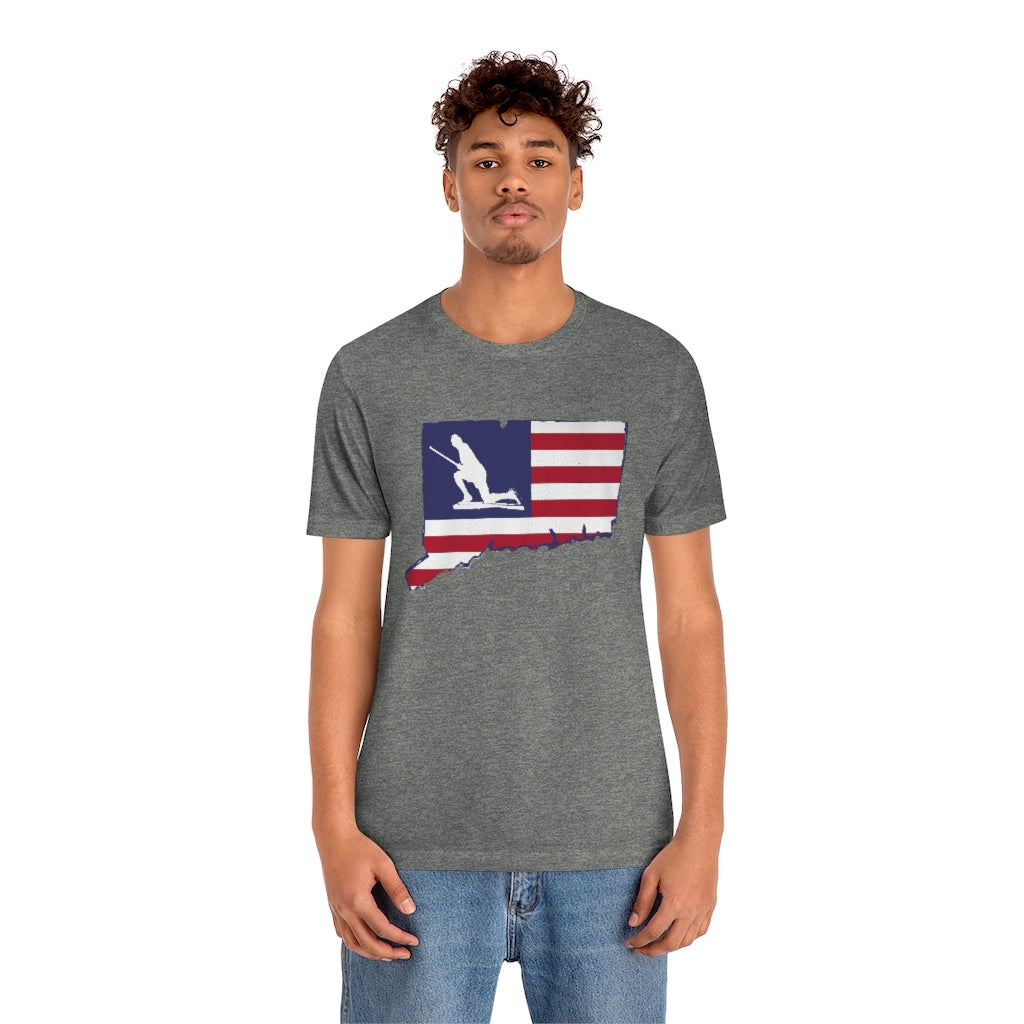 Minuteman Connecticut Flag Unisex Jersey Short Sleeve Tee