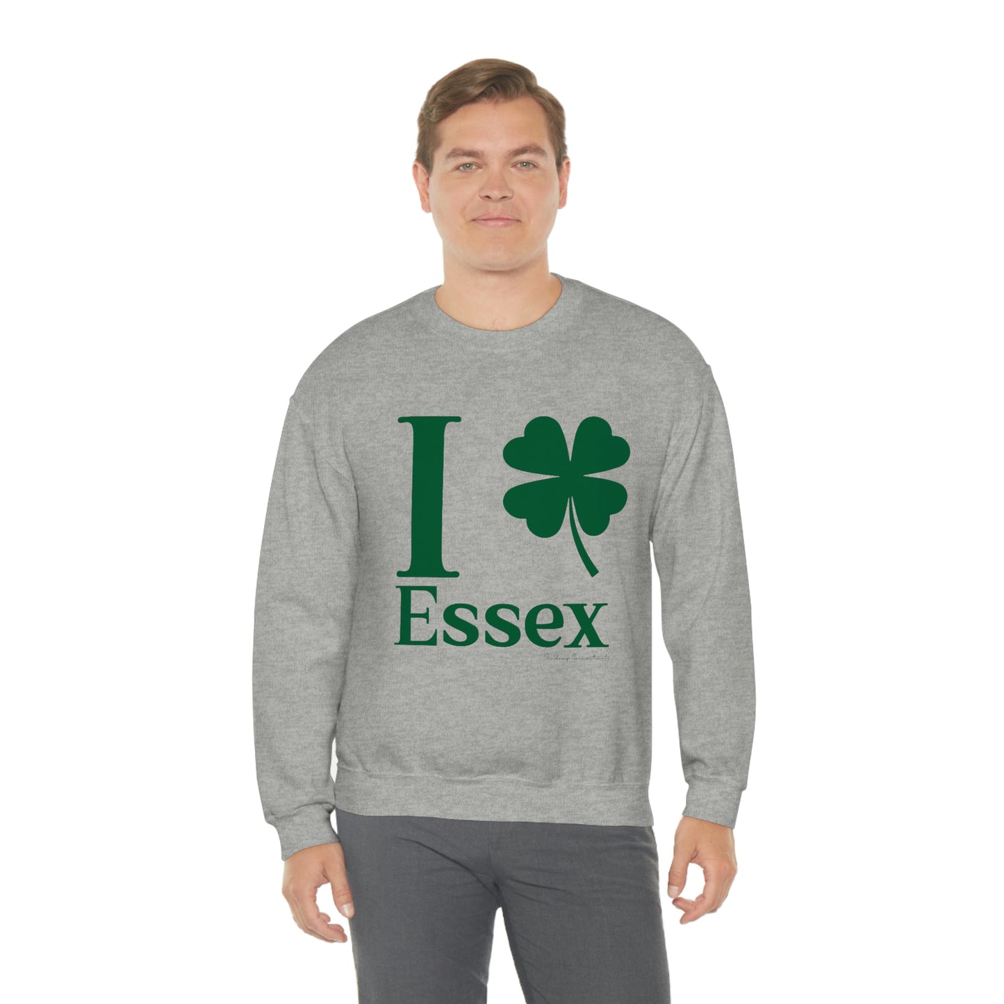 I Clover Essex (Green) Unisex Heavy Blend™ Crewneck Sweatshirt