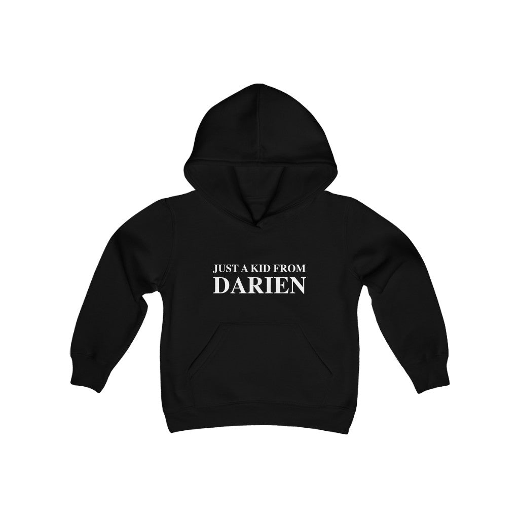 Just a kid from darien youth kids children sweatshirt