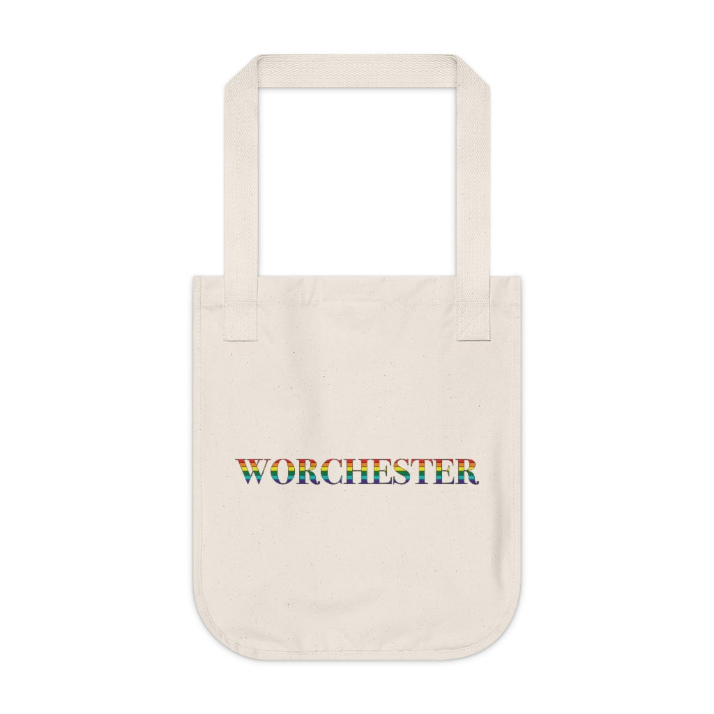 Worchester Rainbow Organic Canvas Tote Bag