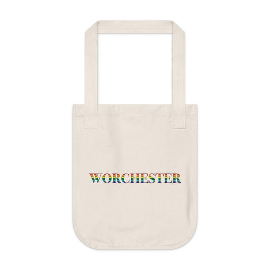 Worchester Rainbow Organic Canvas Tote Bag