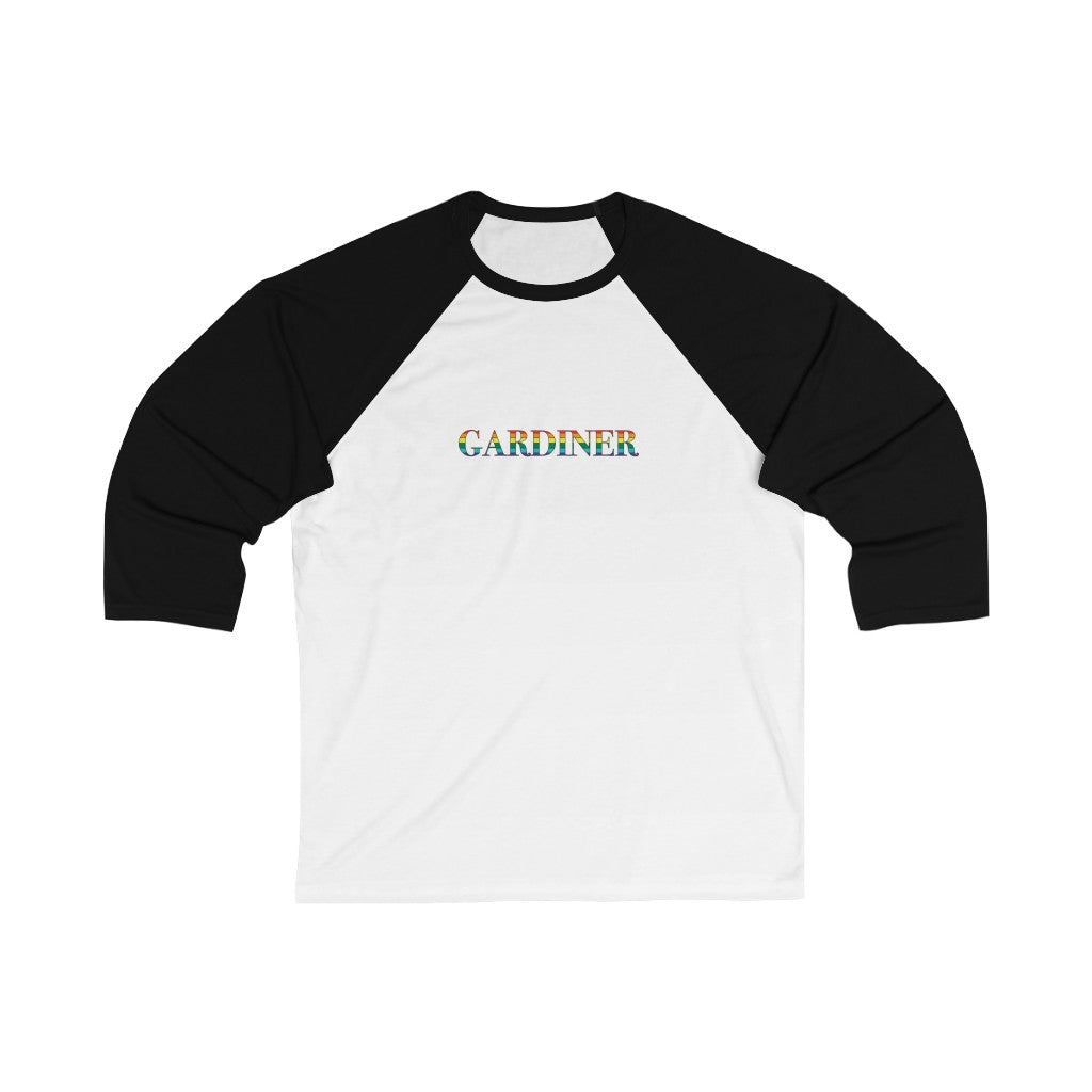 Gardiner Rainbow Unisex 3\4 Sleeve Baseball Tee