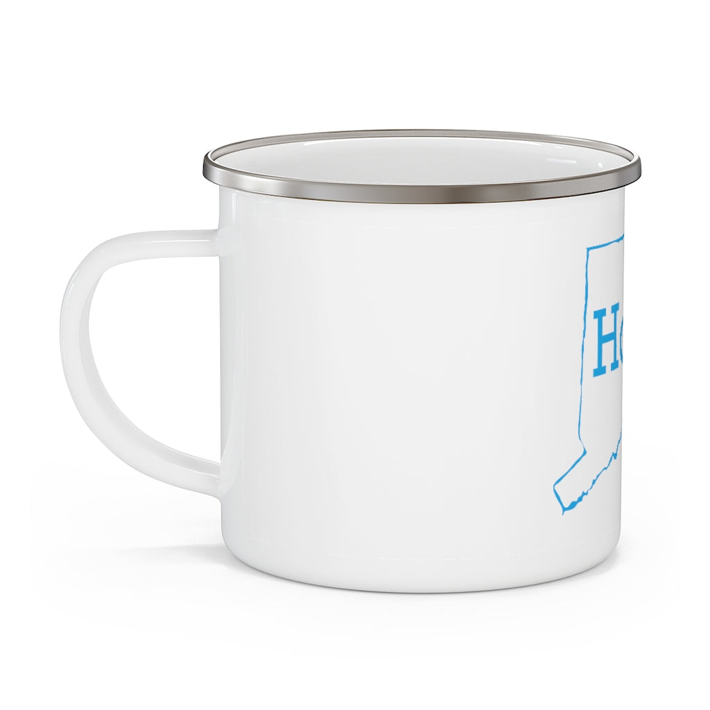 Connecticut Home. Enamel Camping Mug