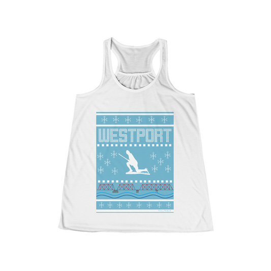 westport ct / connecticut ugly christmas sweater tank top 