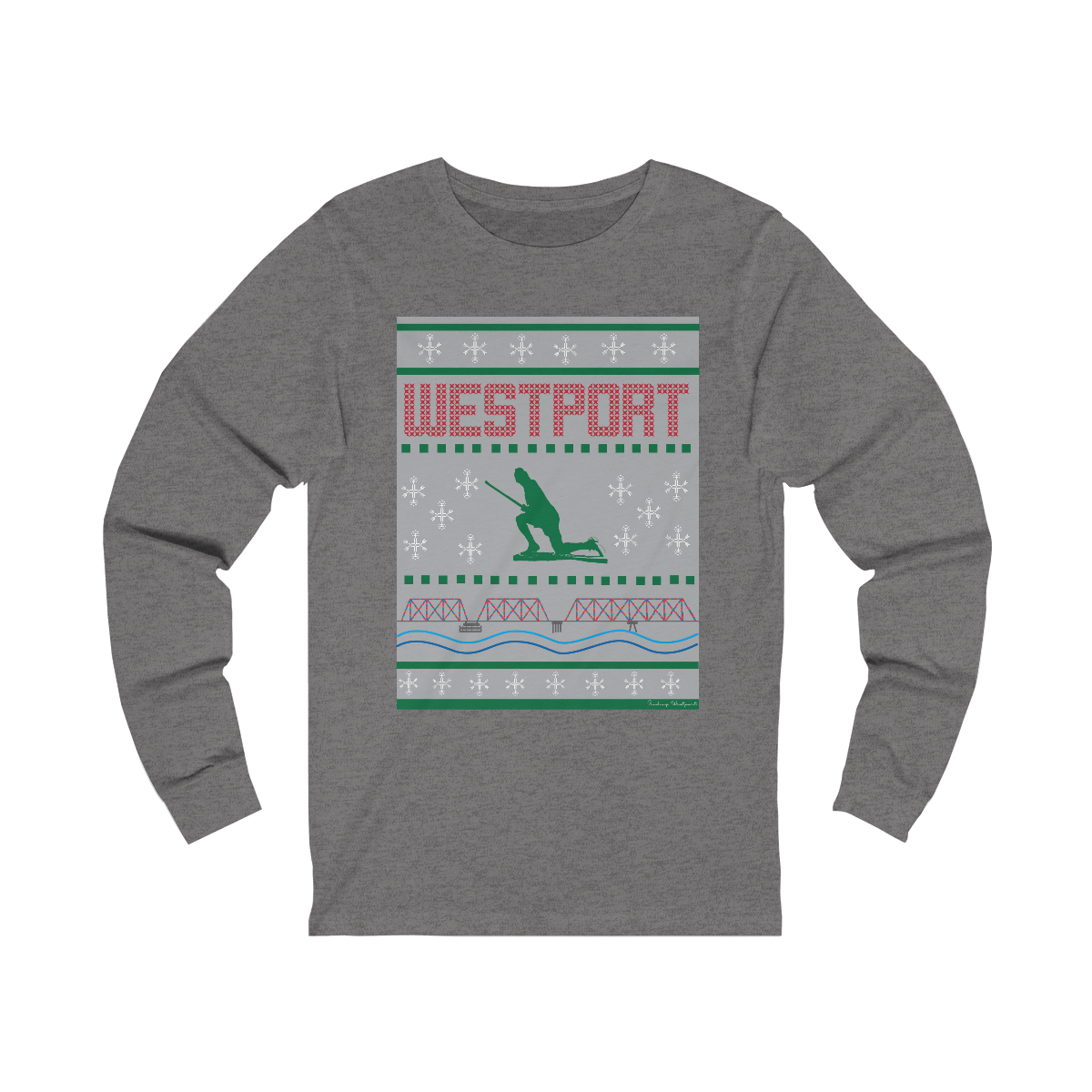 westport ct / connecticut ugly christmas sweater long sleeve shirt 