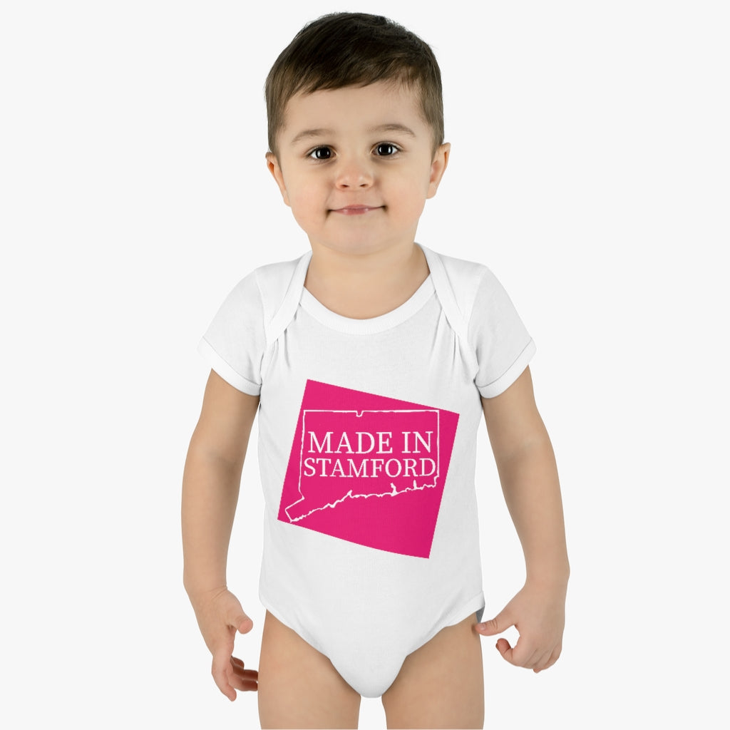 Made in Stamford Infant Baby Rib Bodysuit