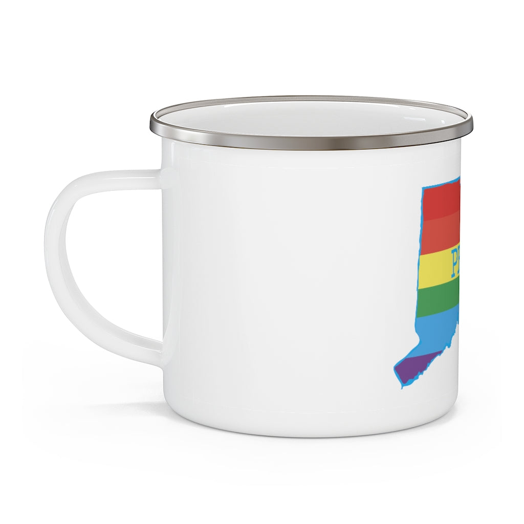 Pride in Connecticut Enamel Camping Mug