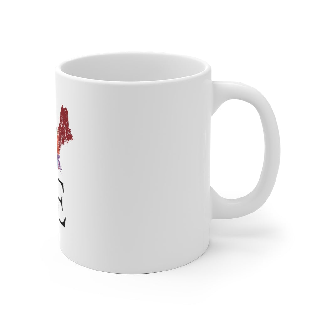 New England Love White Ceramic Mug