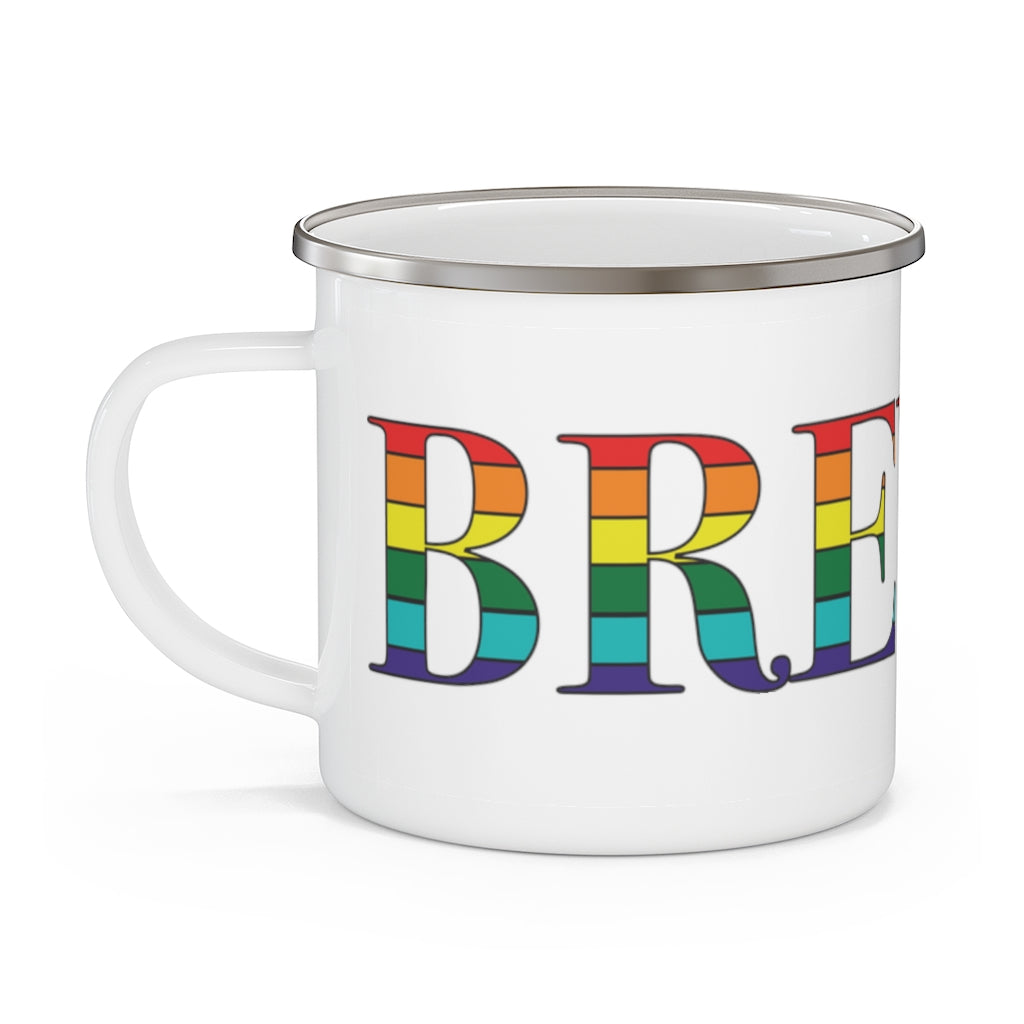 Brewer Rainbow Enamel Camping Mug