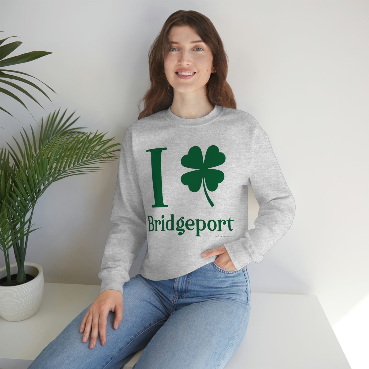 I Clover Bridgeport Unisex Heavy Blend™ Crewneck Sweatshirt