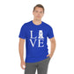 Fairfield Love (front) Unisex Jersey Short Sleeve Tee