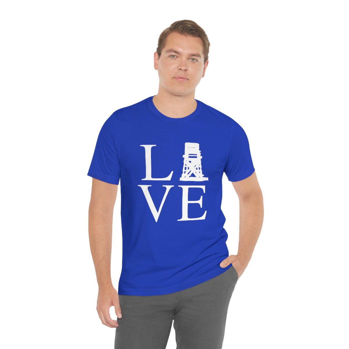 Fairfield Love (front) Unisex Jersey Short Sleeve Tee