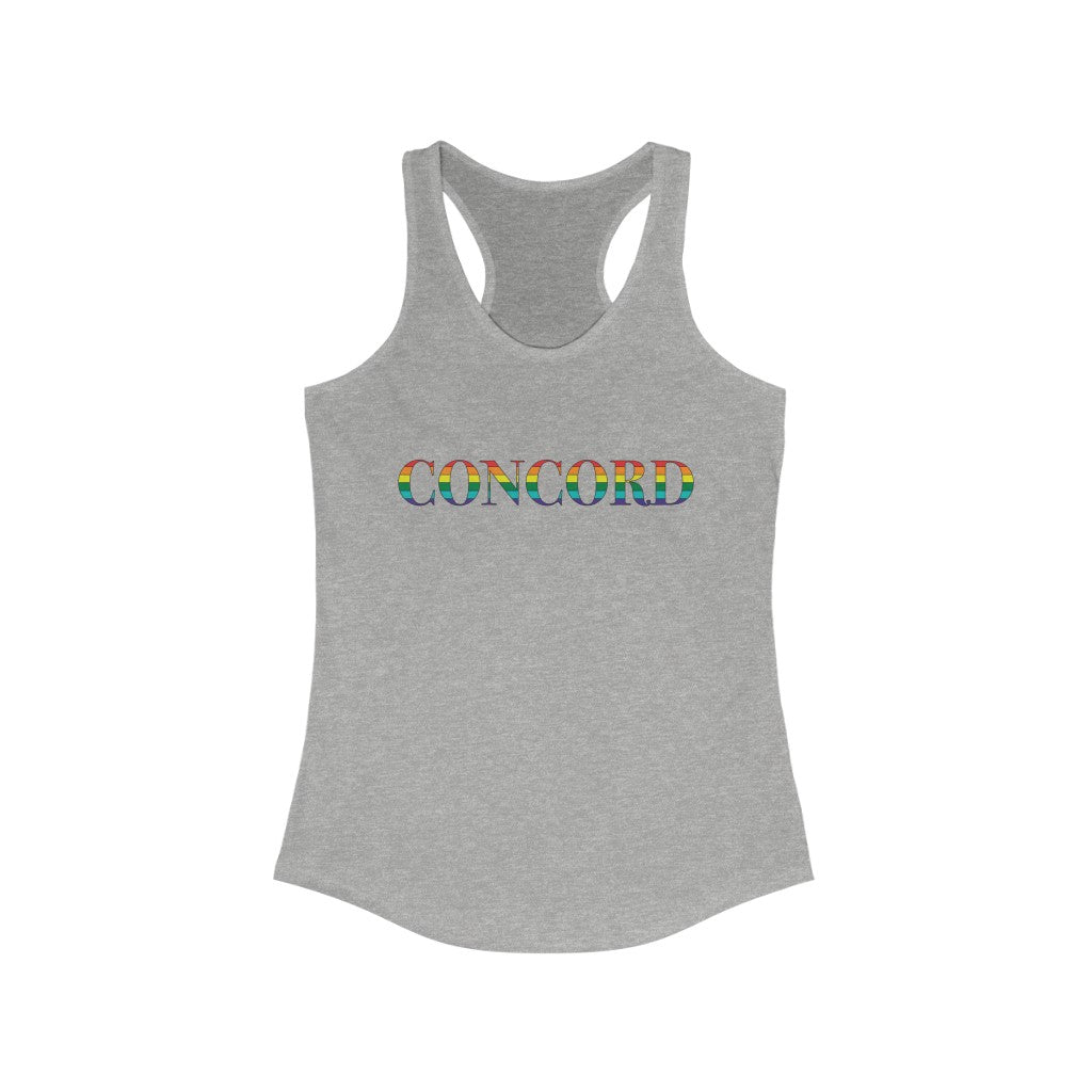 Concord Rainbow  Women's Ideal Racerback Tank