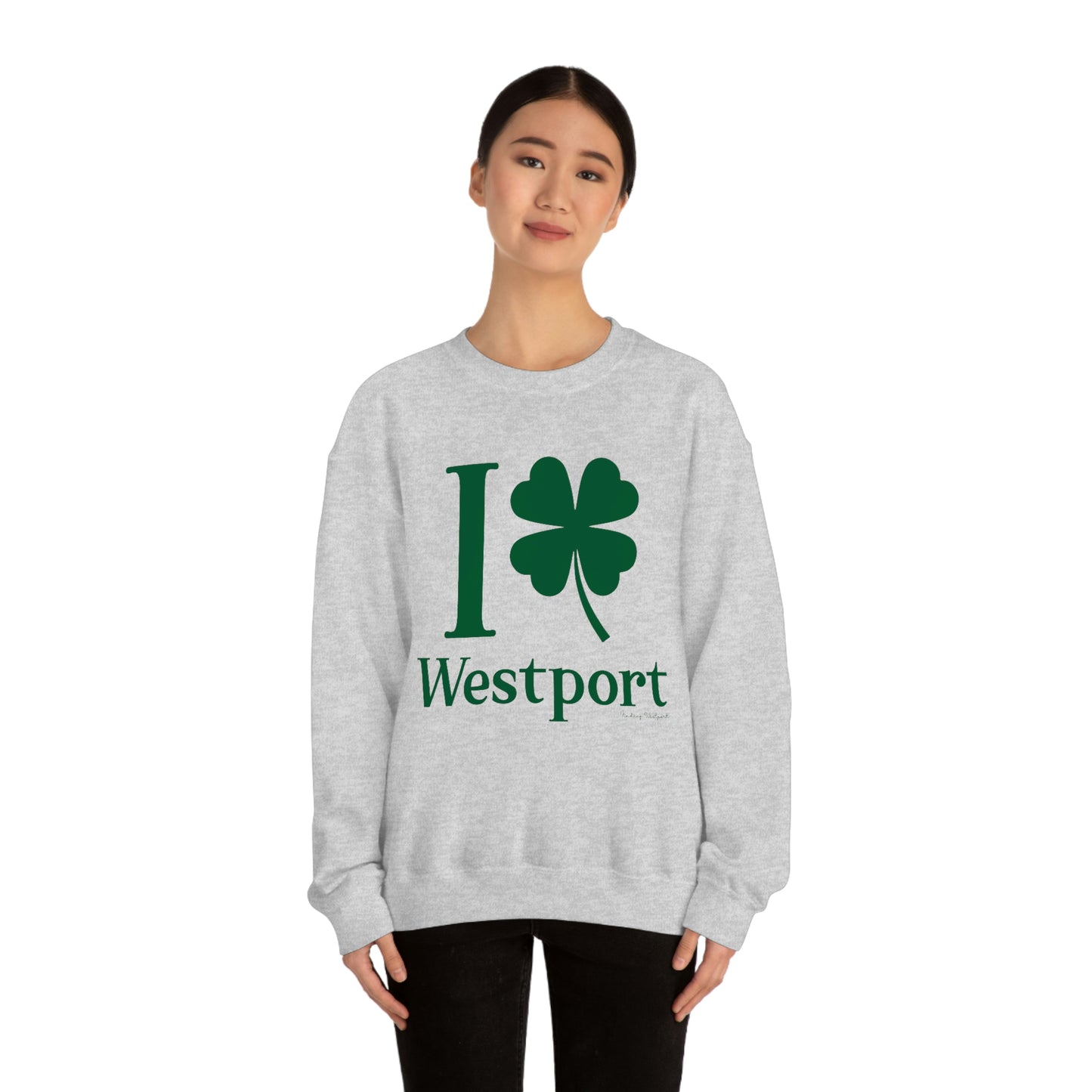 I Clover Westport (Green) Unisex Heavy Blend™ Crewneck Sweatshirt