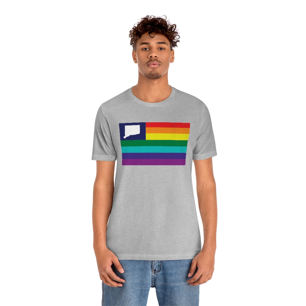 Connecticut Pride Flag Unisex Jersey Short Sleeve Tee