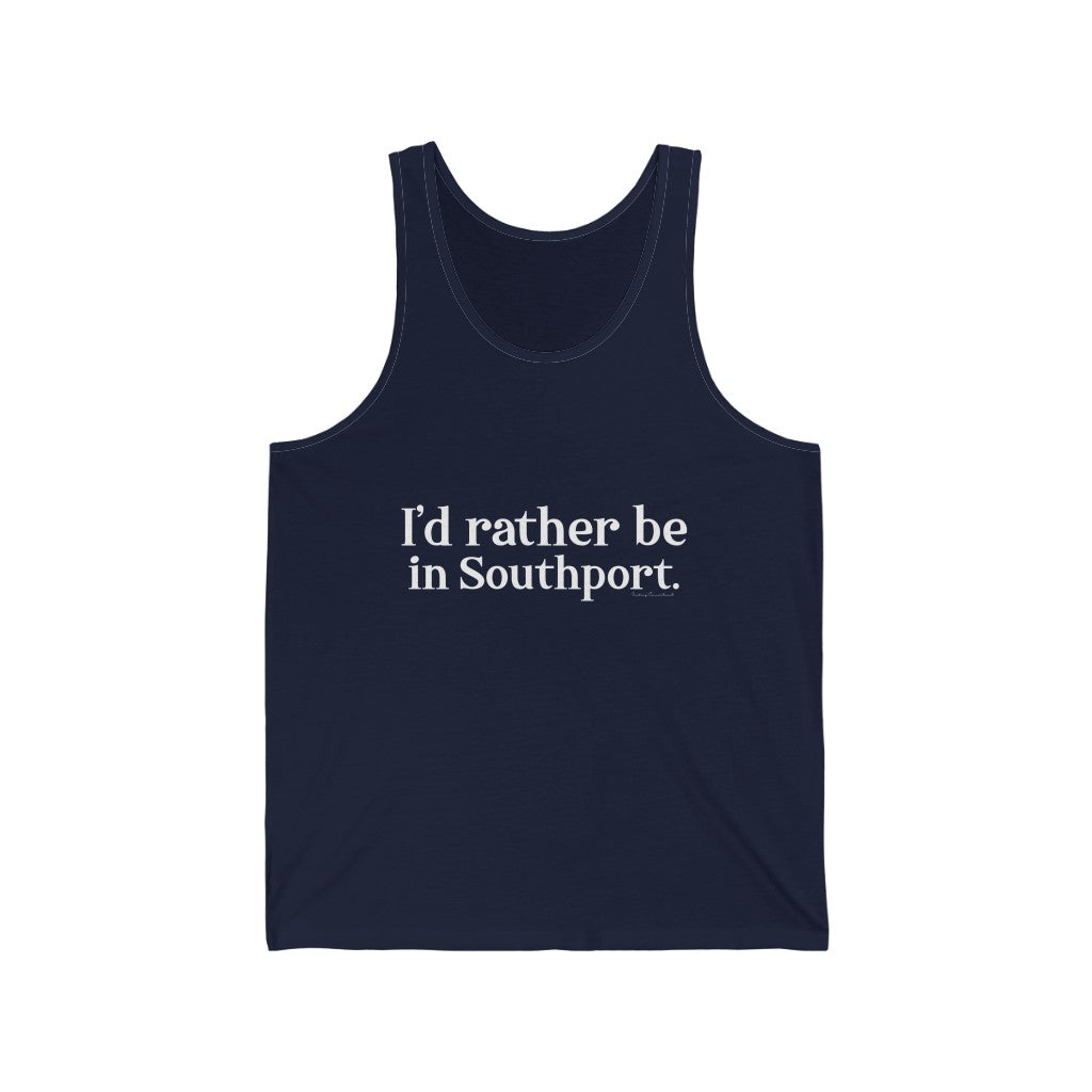 Id rather be in southport ct tank top shirt