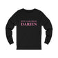 just a kid from darien connecticut unisex long sleeve tee shirt
