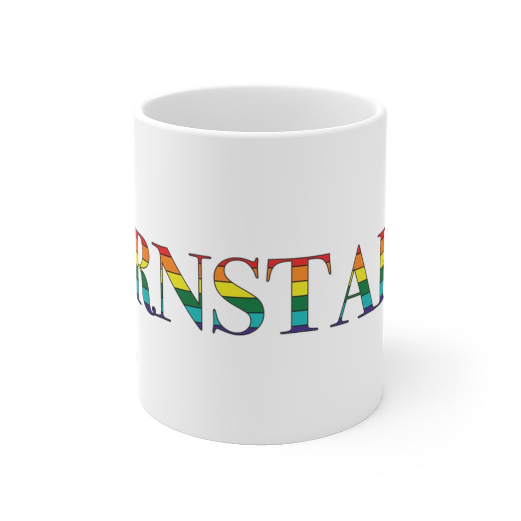 Barnstable Rainbow White Ceramic Mug