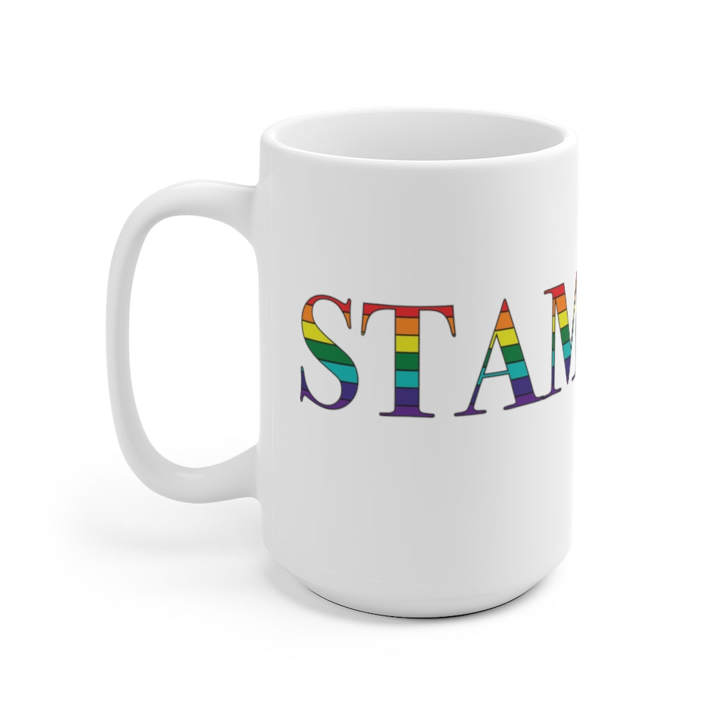 Do you have Stamford Pride?  Stamford, Connecticut apparel and gifts including mugs including LGBTQ inspired mugs