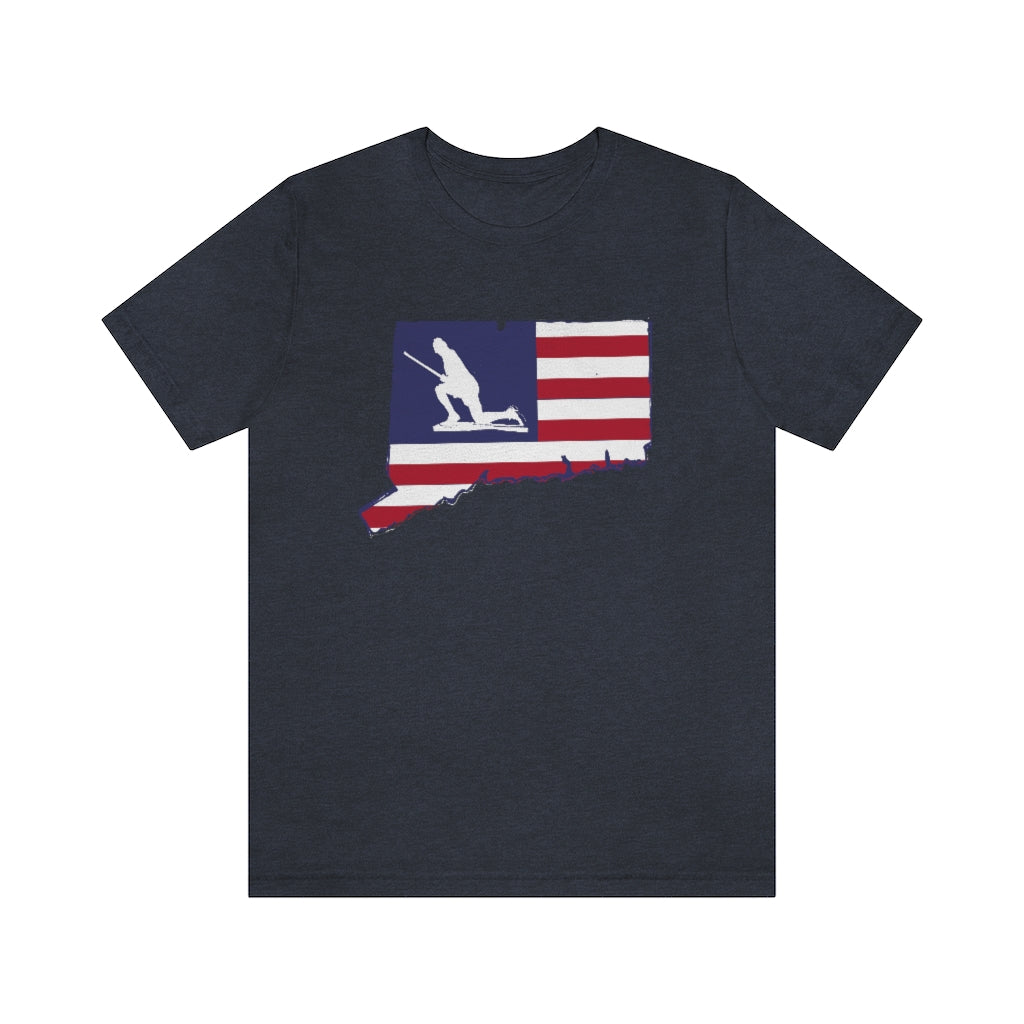 Minuteman Connecticut Flag Unisex Jersey Short Sleeve Tee