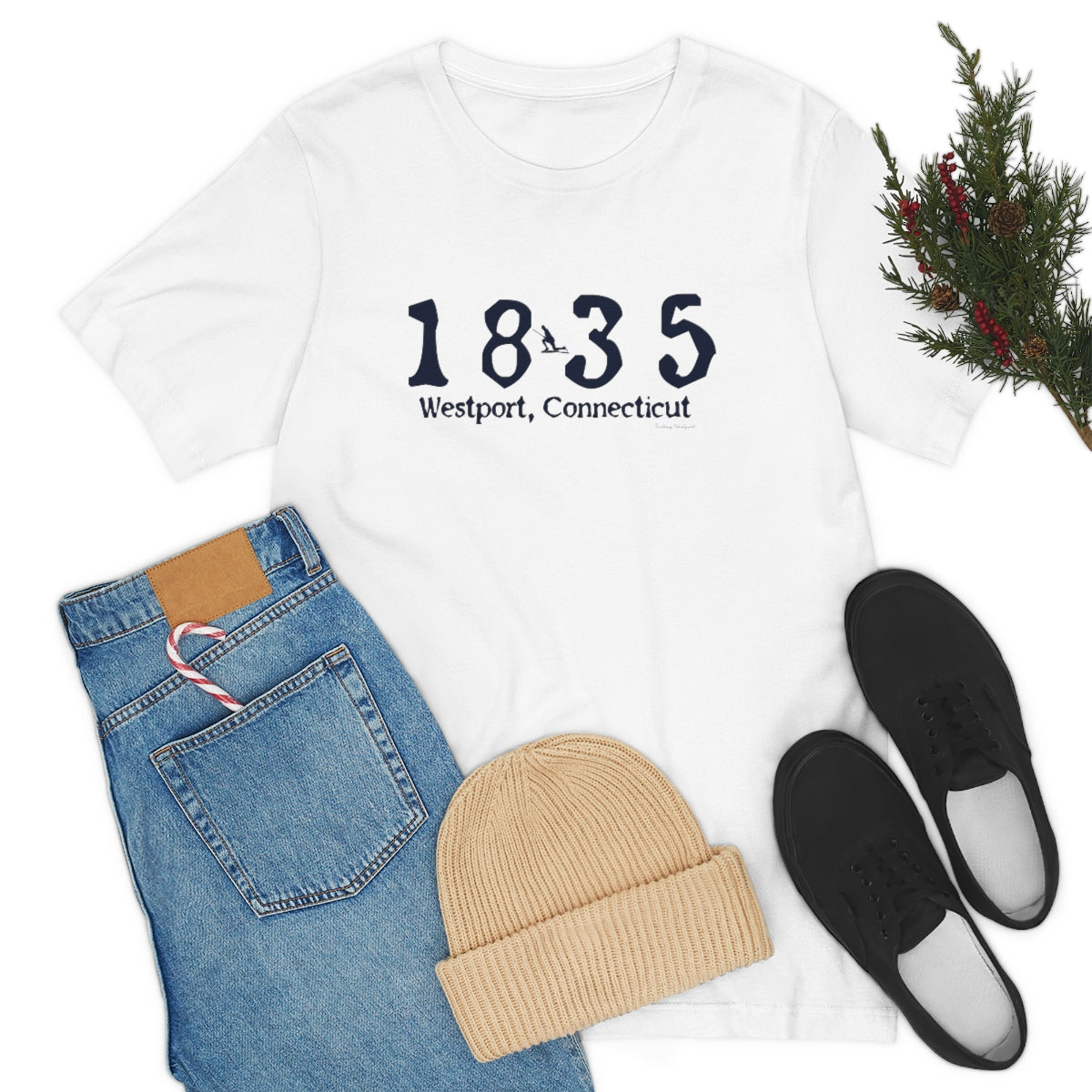 1835 Small Minuteman Unisex Jersey Short Sleeve Tee