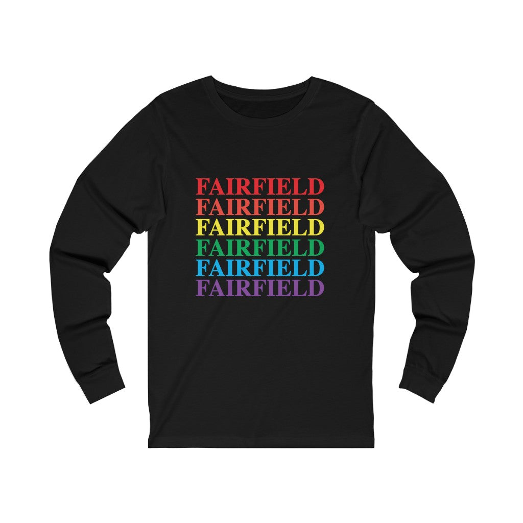 Fairfield ct pride long sleeve tee shirt