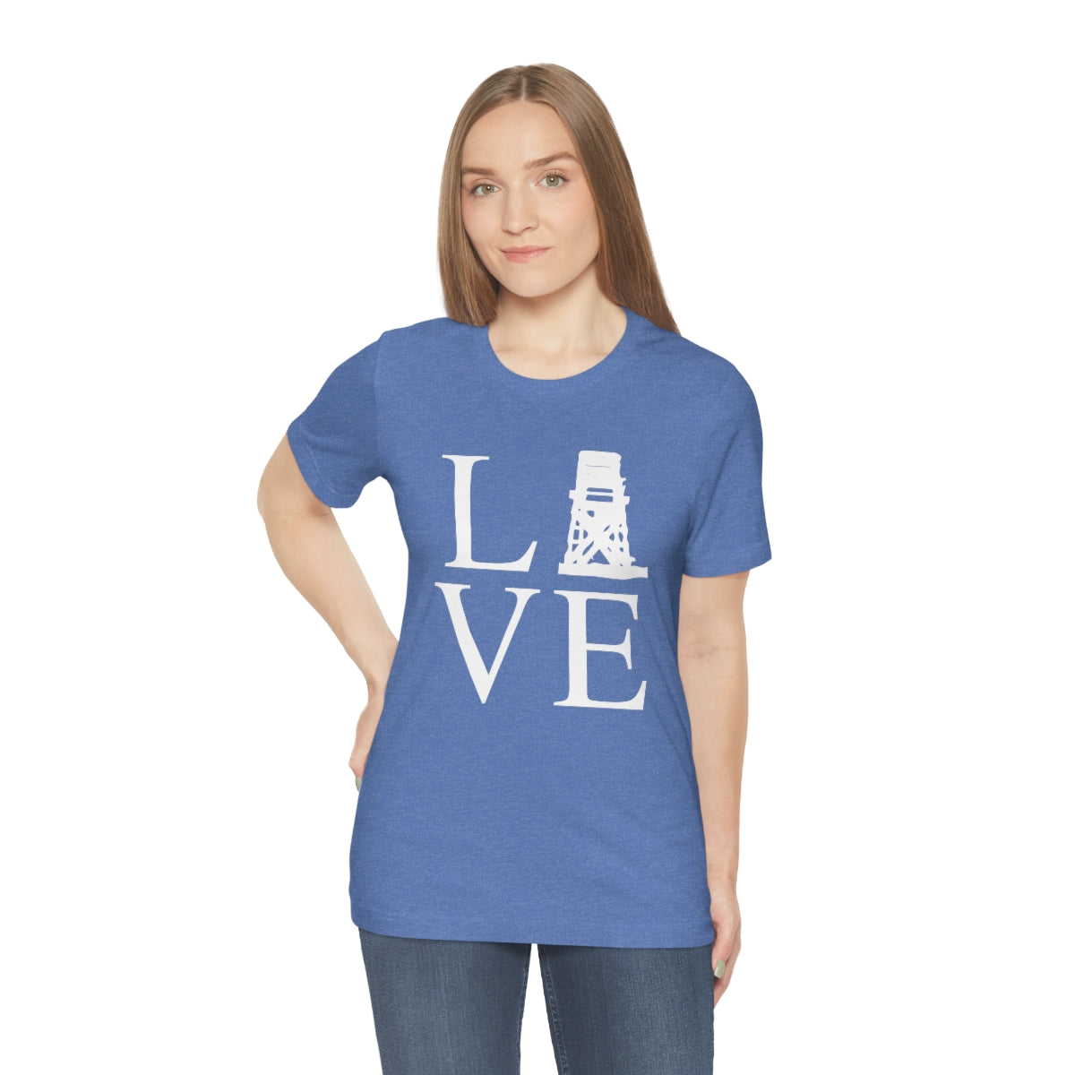 Fairfield Love (front) Unisex Jersey Short Sleeve Tee