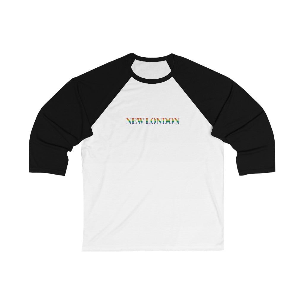 New London Rainbow Unisex 3\4 Sleeve Baseball Tee