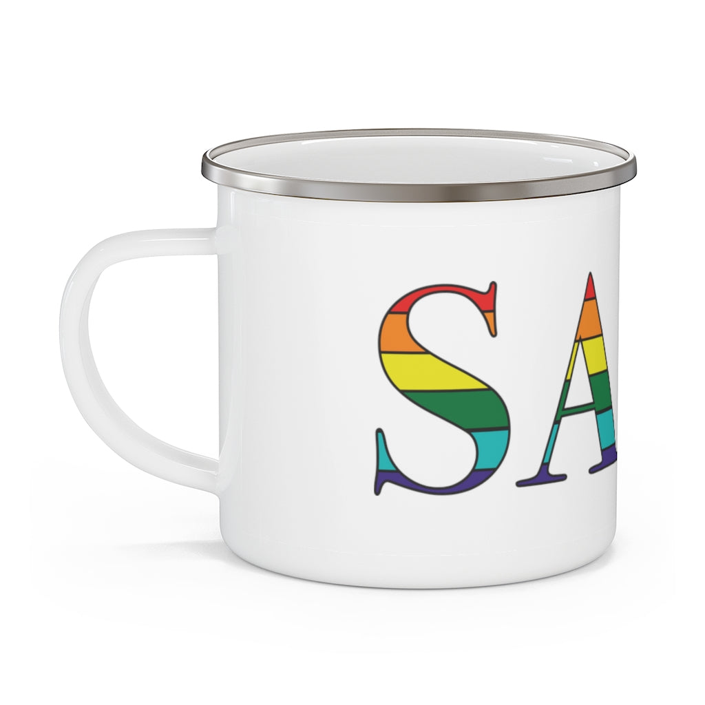 Saco Rainbow Enamel Camping Mug