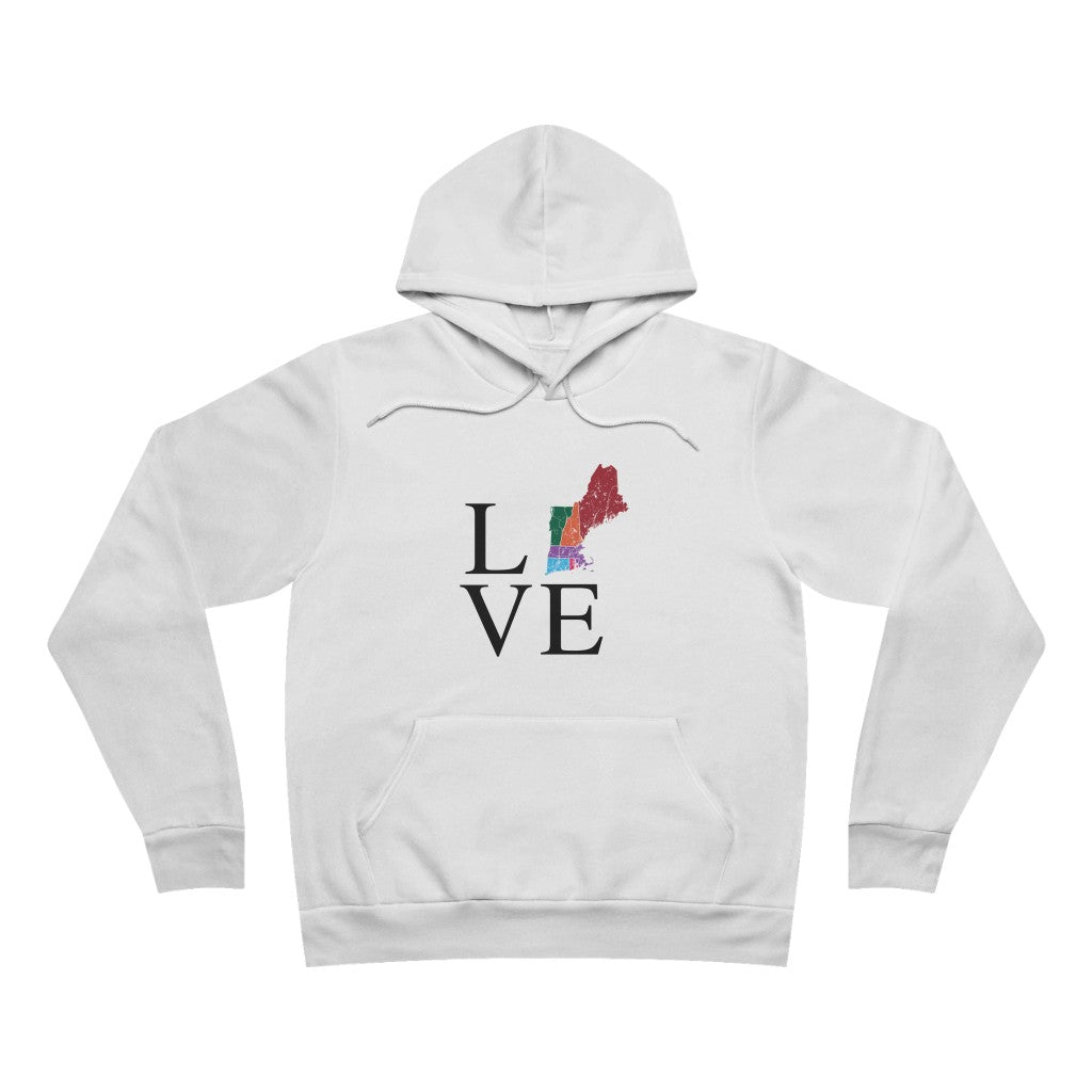 New England Love Unisex Sponge Fleece Pullover Hoodie