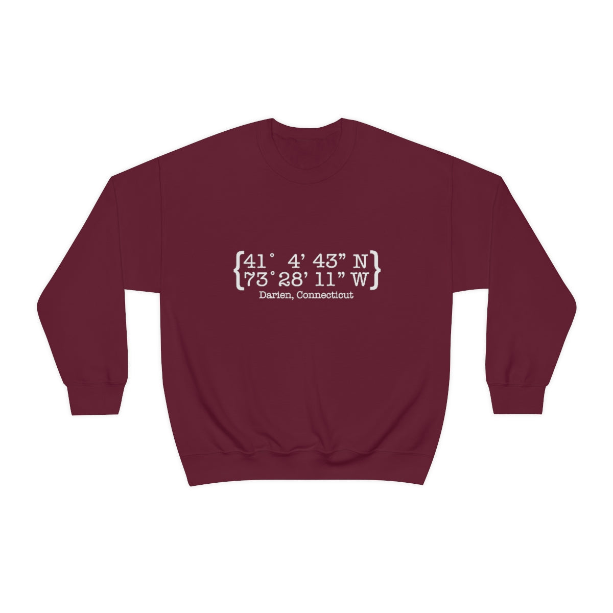 Darien Coordinates Unisex Heavy Blend™ Crewneck Sweatshirt