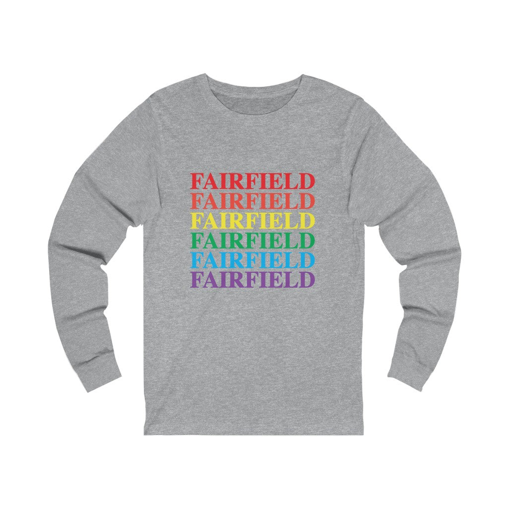 Fairfield connecticut pride long sleeve tee shirt