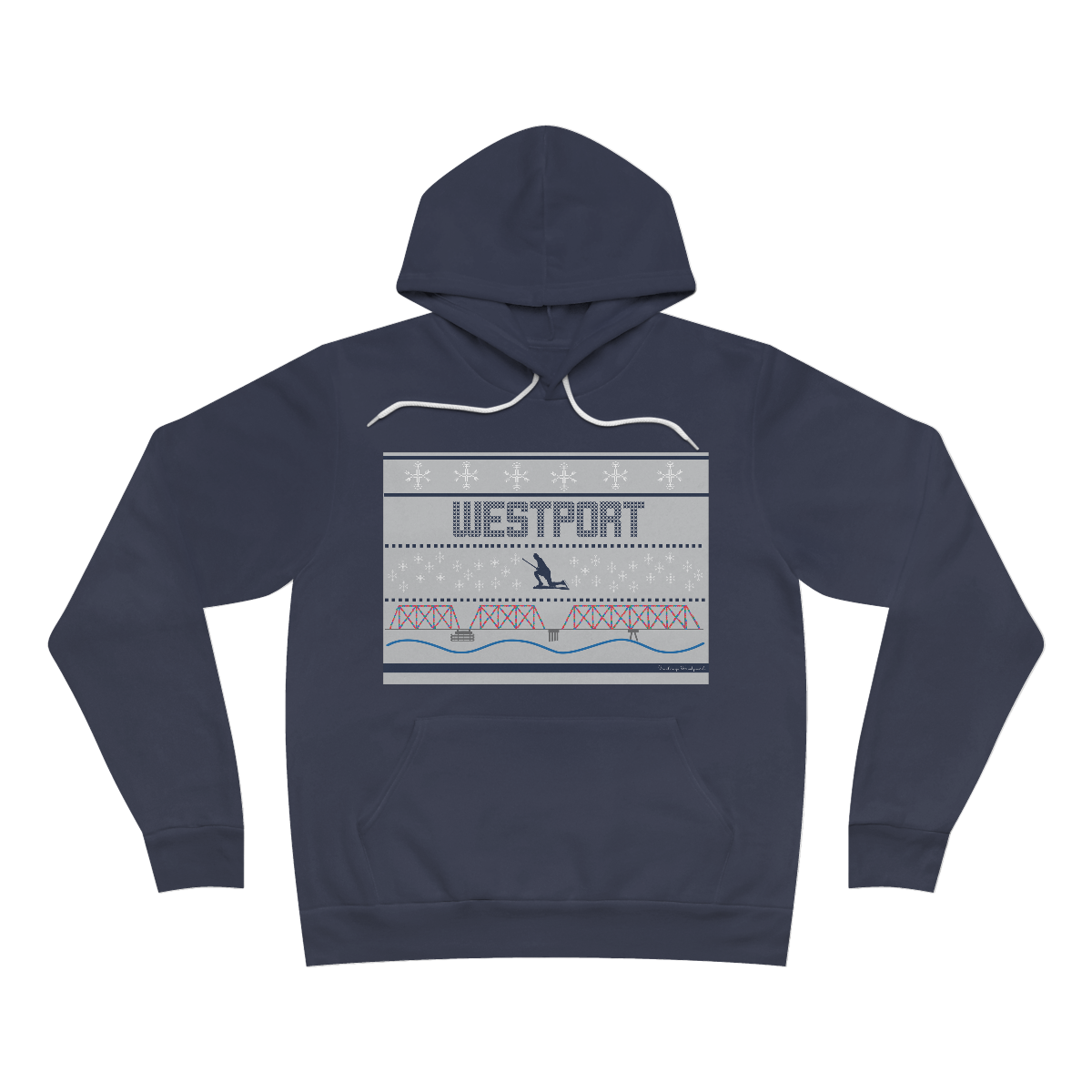 westport ct / connecticut ugly christmas sweater hoodie 