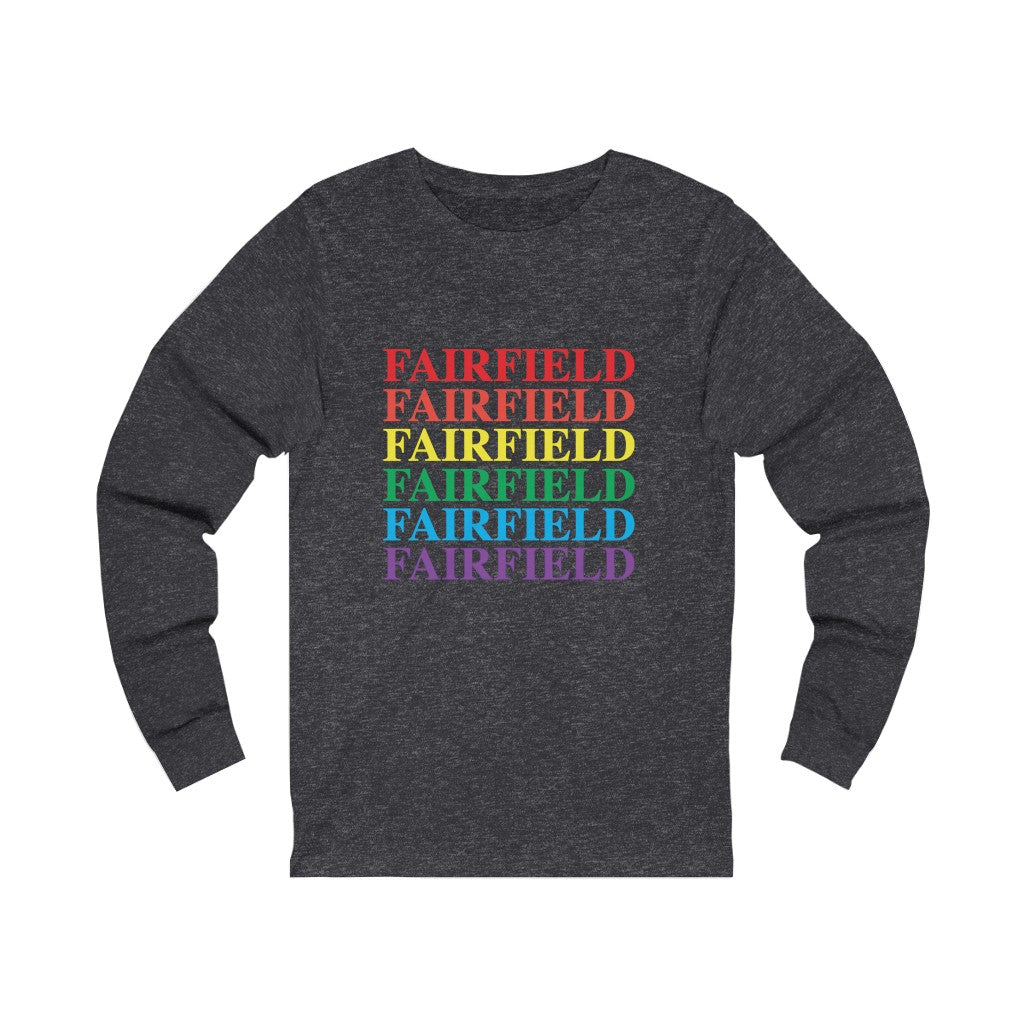 Fairfield pride long sleeve tee shirt