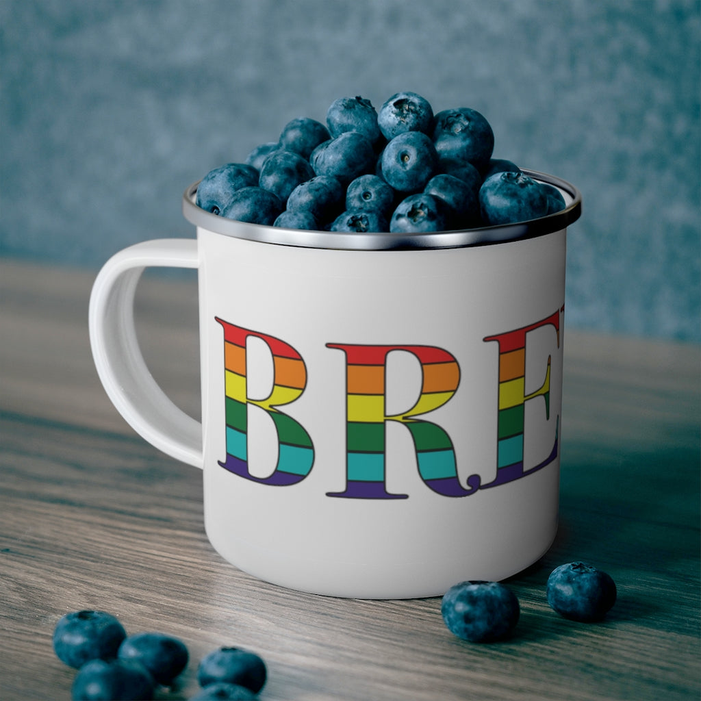 Brewer Rainbow Enamel Camping Mug