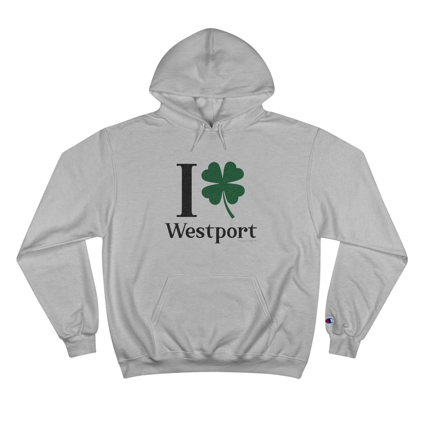 westport Connecticut st patricks day hoodie, i clover westport 