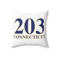 203 Connecticut Spun Polyester Square Pillow