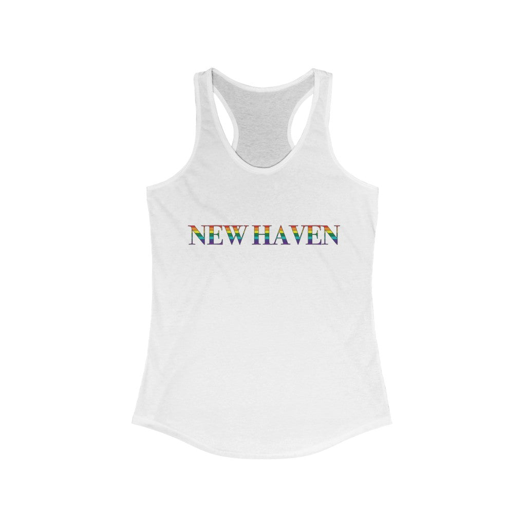 New Haven Rainbow Woman's Ideal Racerback Tank