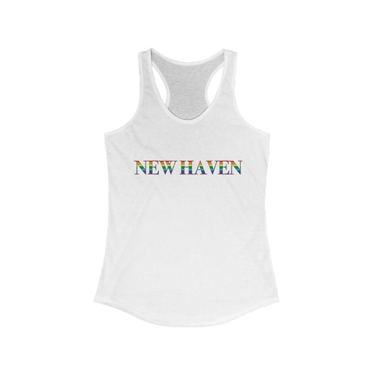 New Haven Rainbow Woman's Ideal Racerback Tank