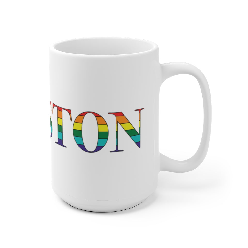 Lewiston Rainbow White Ceramic Mug