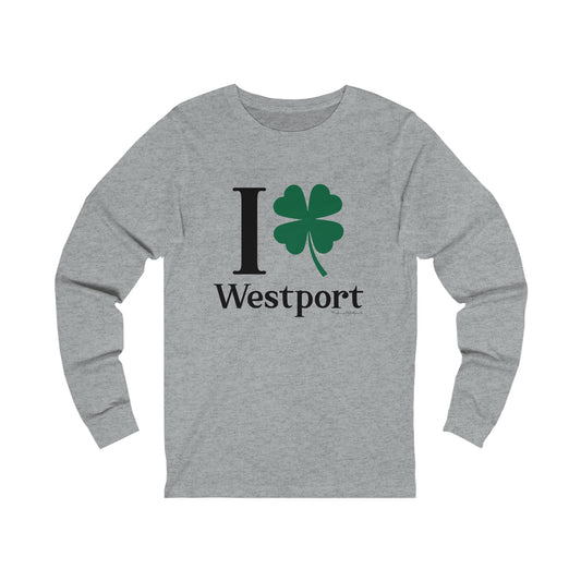 westport connecticut st patricks day shirt, i clover westport