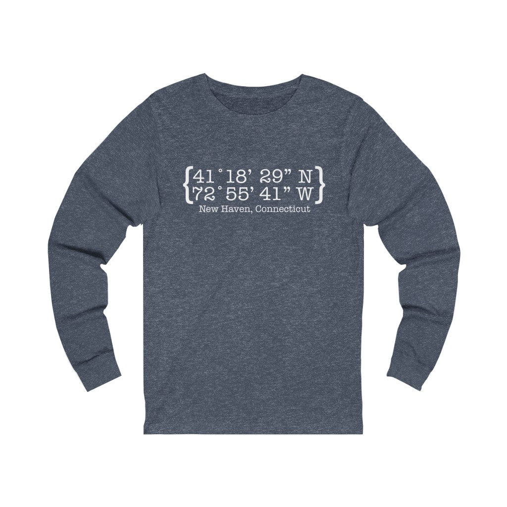 New Haven Coordinates Unisex Jersey Long Sleeve Tee