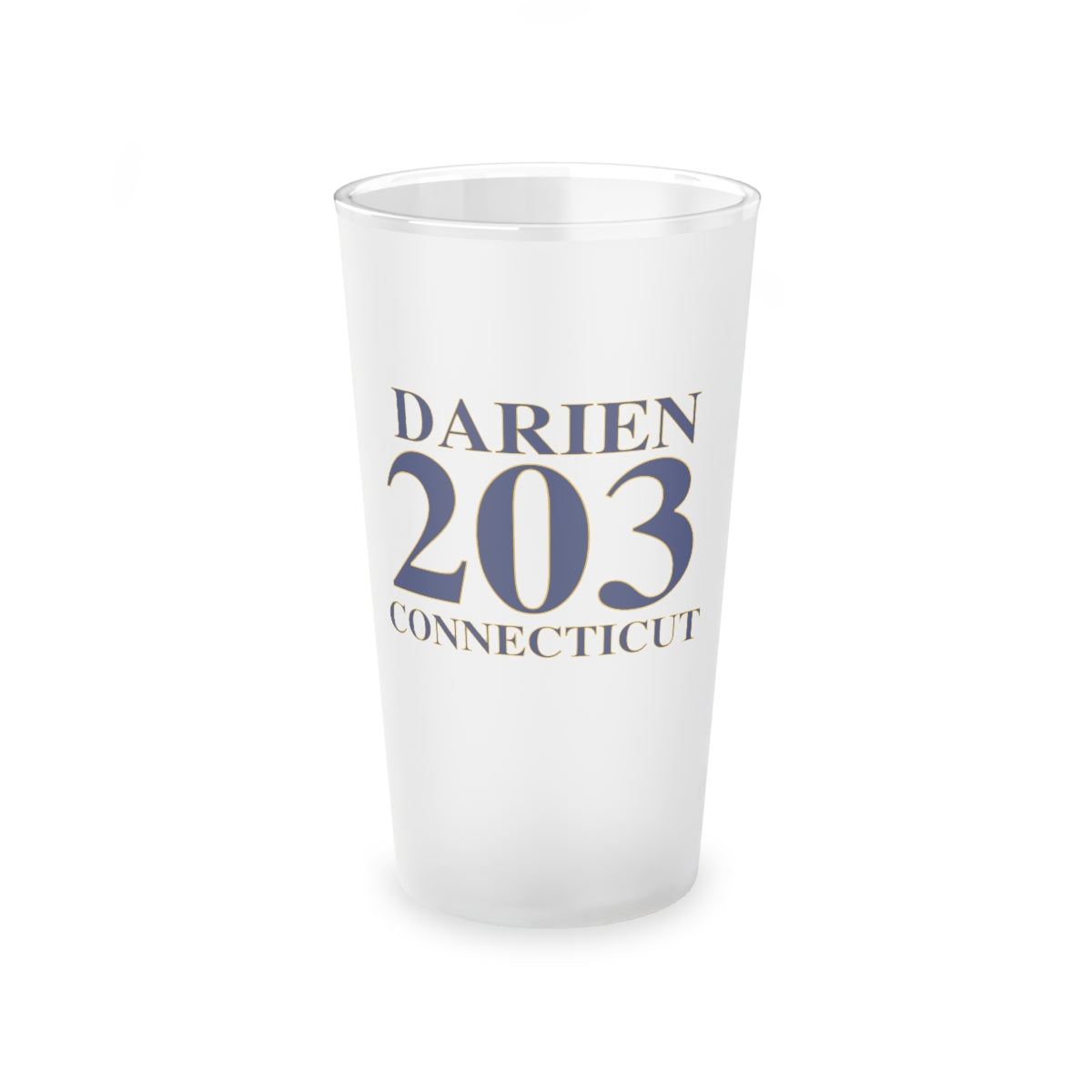 Darien 203 connecticut pint glass