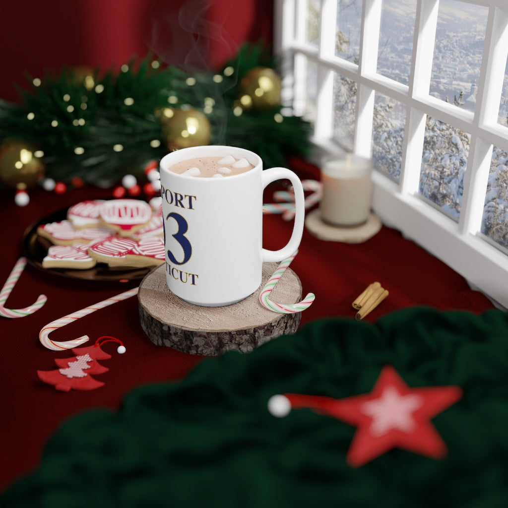 Bridgepoort 203 Connecticut mug // Bridgpeort ct // Finding Connecticut