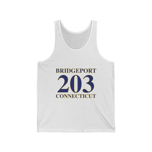 Bridgeport 203 Conneticut unisex tank top shirt // bridgeport, connecticut // finding connecticut