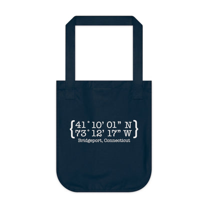 Bridgeport Coordiantes tote bag // bridgeport, CT// Finding Conencticut